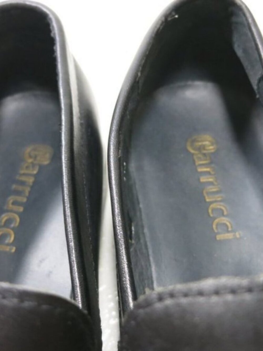 Carrucci Horse Bit Leather Dress Black Loafers Shoes Men's Footwear Sz 12 - Picture 5 of 8